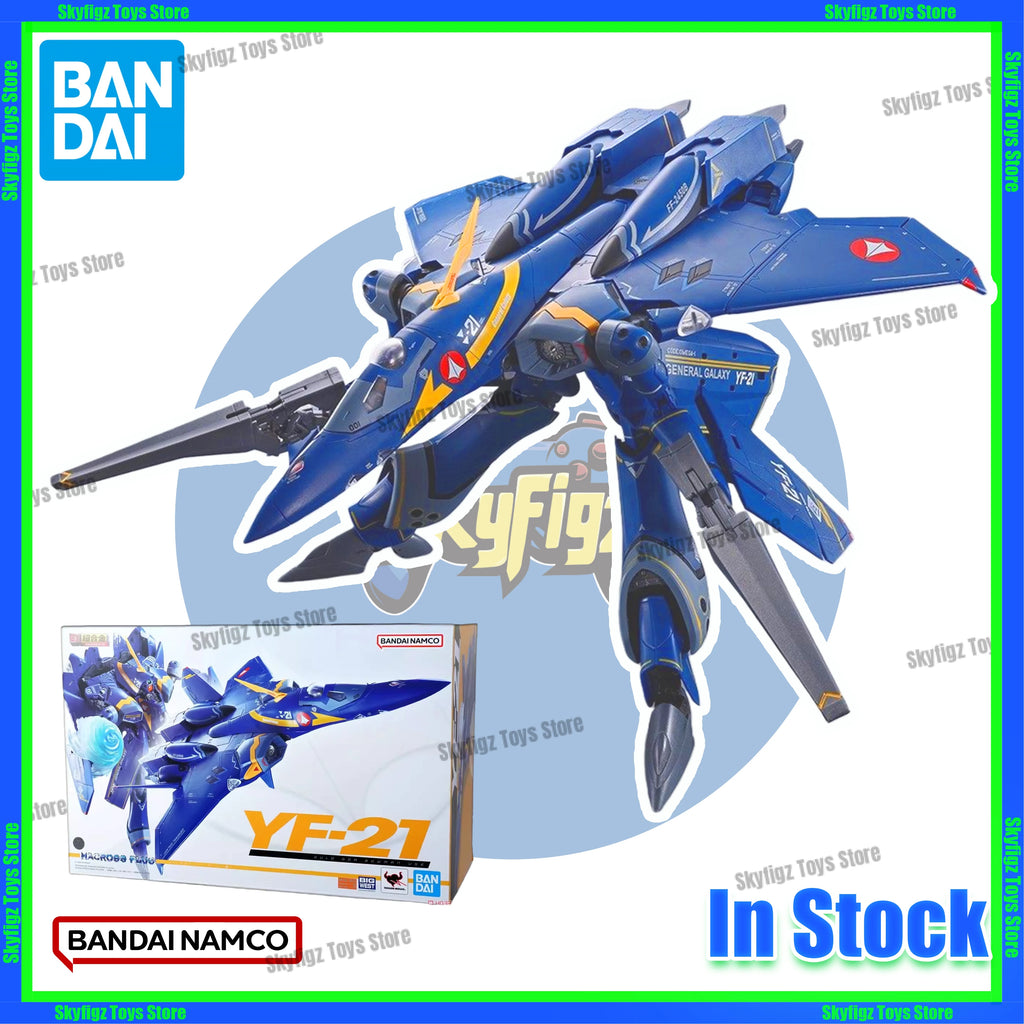 In Stock Bandai DX Super Dimension Fortress Macross PLUS YF-21 Swift Garut Machine Movable Doll Figure Collection Gift