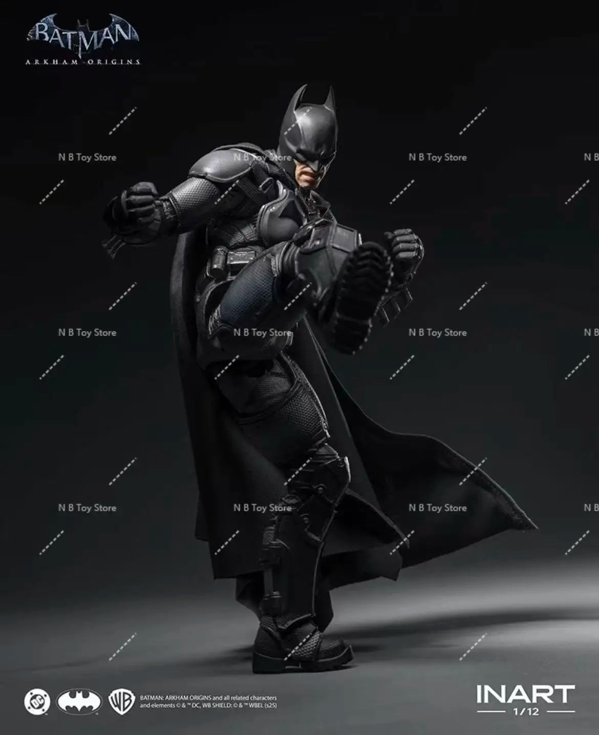 In Stock Original INART Batman: Arkham Origins Batman 1/12 Scale Anime Action Figure Toy Collectible Gift