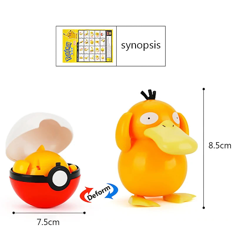 18 стила Pokemon Аниме Деформация Фигурки Pikachu Eevee Mewtwo Greninja Pokeball Фигура Домашни любимци Екшън Модел Играчки Детски Подаръци Играчки