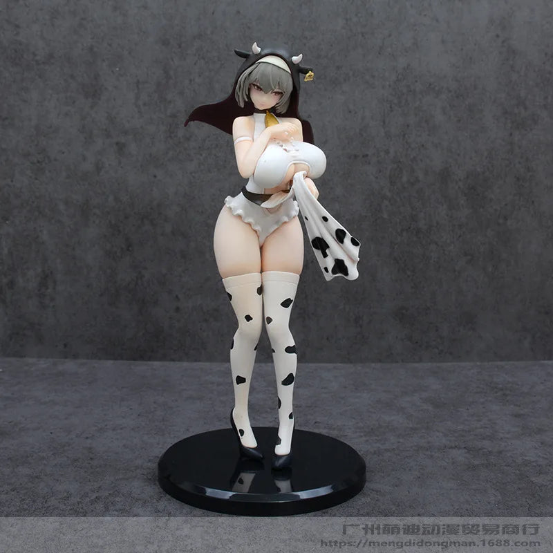 Hot Selling New Oko Cow Nun Standing Anime Figure Cute Bishoujo Collectible PC Case Desktop Decor Birthday Gift for Anime Fans