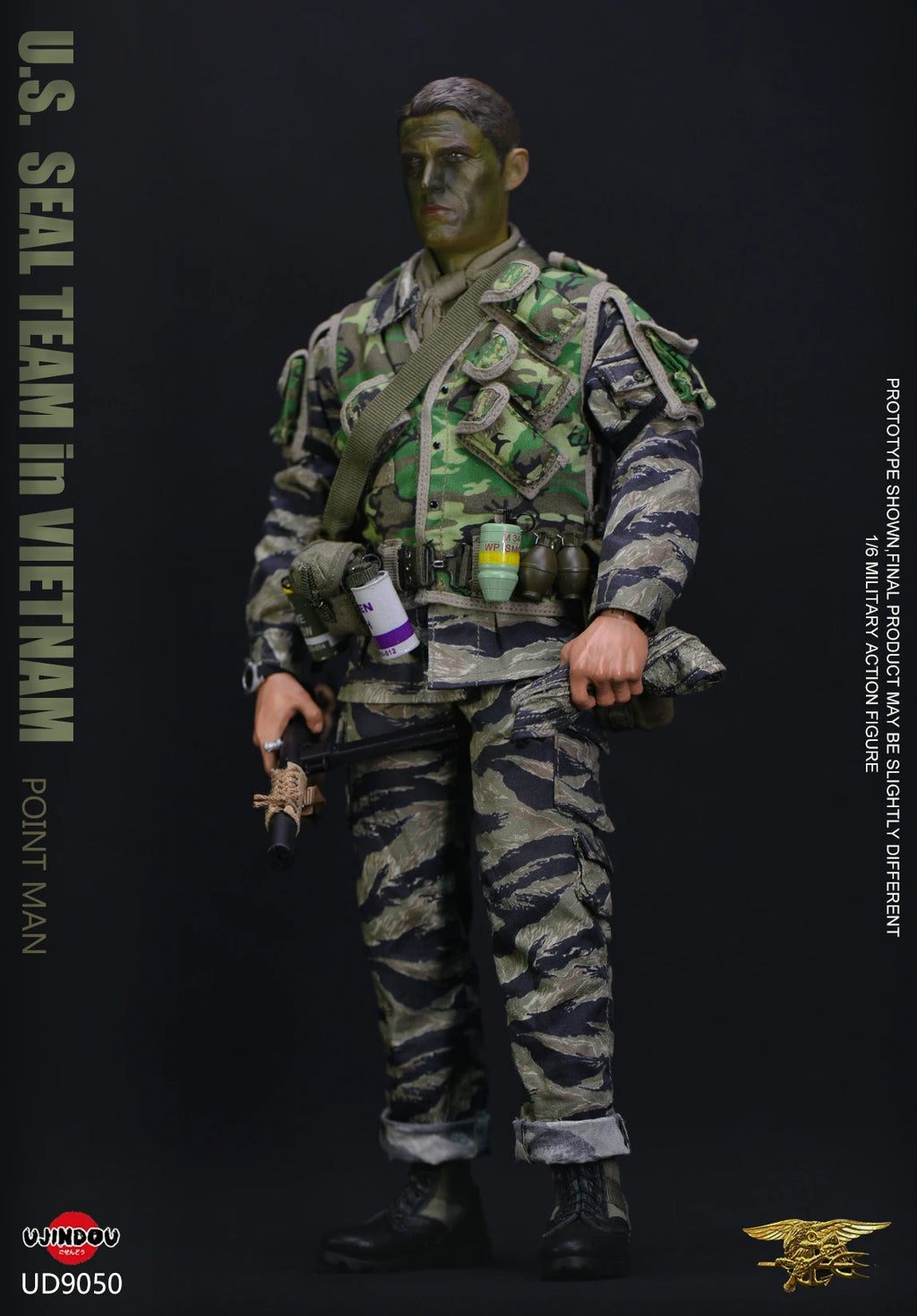 In Stock UJINDOU UD9050 1/6 Scale Male Soldier Vietnam War US Navy SEALs - Vanguard Full Set 6in Collectible Action Figure Body