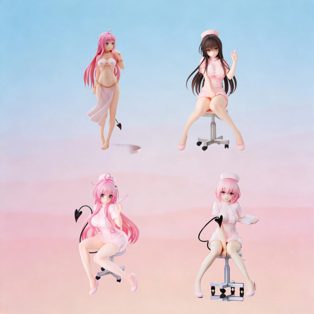 In-stock AMAKUNI To Love-Ru Lala Satalin Deviluke Nurse Costume and Wedding Dress 1/6 Figure Model Collectible Gift