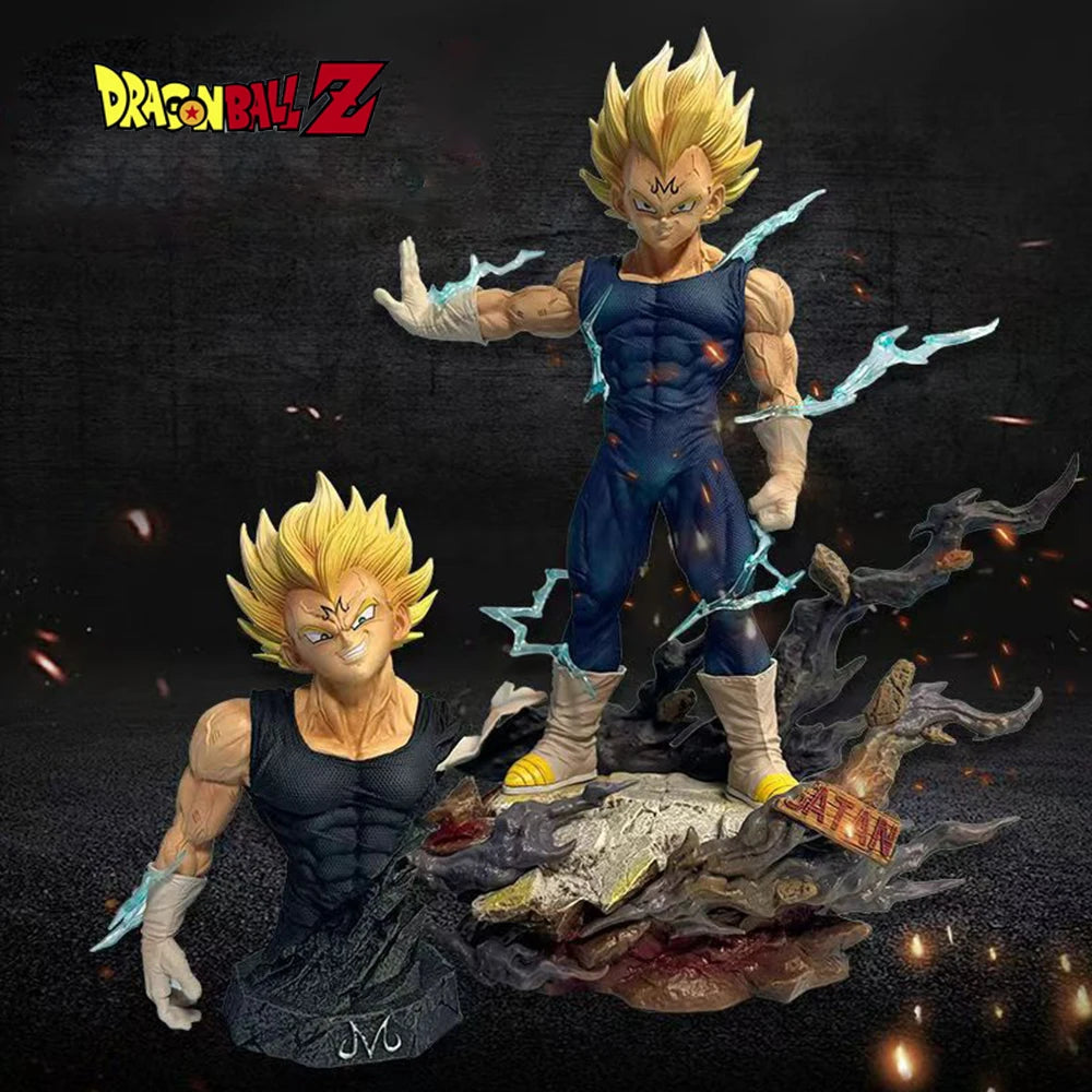 Dragon Ball Z Figur Majin Vegeta Anime Figur 22cm PVC Actionfiguren Dekoration Sammlung Modell Spielzeug Kinder Weihnachtsgeschenke