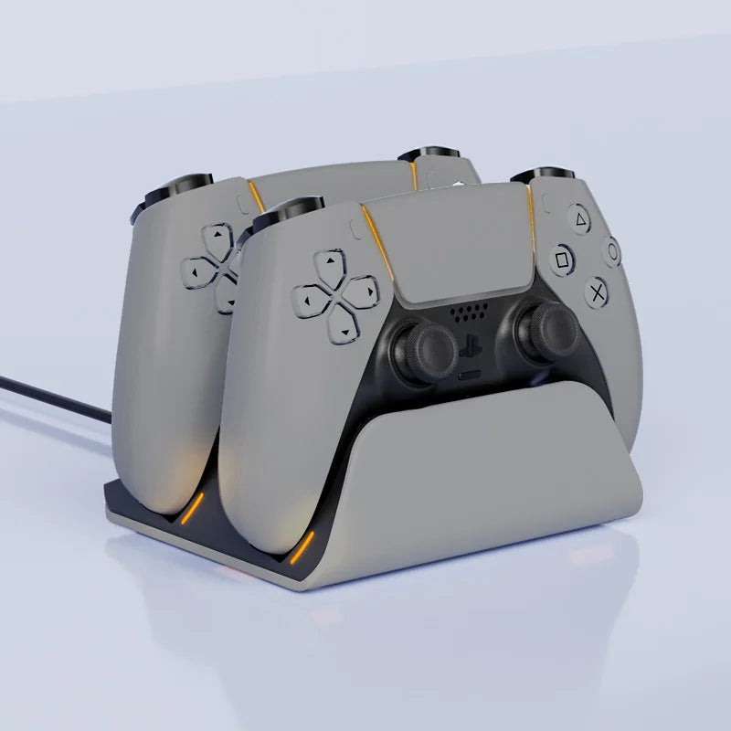 Schnelle Ladestation für PS5-Controller Dual Wireless Gamepad-Ladestation PlayStation 5 Ladeständer Zubehör