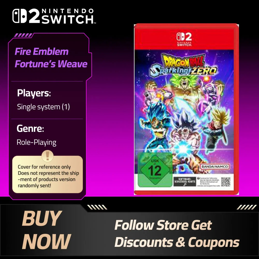DRAGON BALL: SPARKING! ZERO- Nintendo Switch 2 Game Card Games Cartridge Physical Card support TV Tabletop Handheld Modes