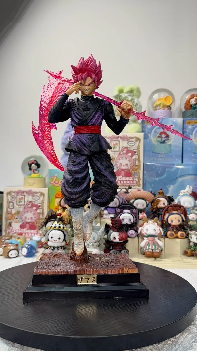 New Dragon Ball Super Saiyan Rose Goku Action Figure 37cm Pvc Abs Statue Desktop Pc Case Decor Anime Collectible Gift For Anime