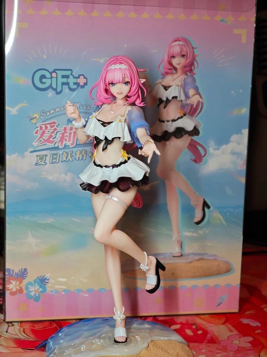 22 см Официална фигурка на Honkai Impact 3 Elysia Summer, аниме игра, сладка фигурка, модел, статуя, кукла, украшение, играчки за деца, подаръци, Cos