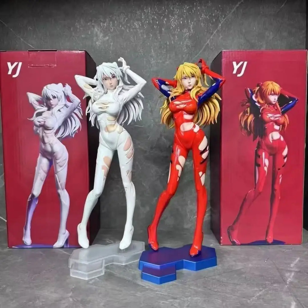 New Century Evangelion Anime Accessories Mech Asuka GK Handmade Pretty Girl Statue Trendy Play Gift High Quality