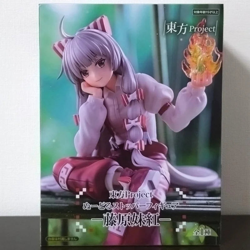 Genuine Furyu Touhou Project Noodle Stopper Figure Fujiwara No Mokou In Stock Original Anime Figure Model Collector Figurine Toy