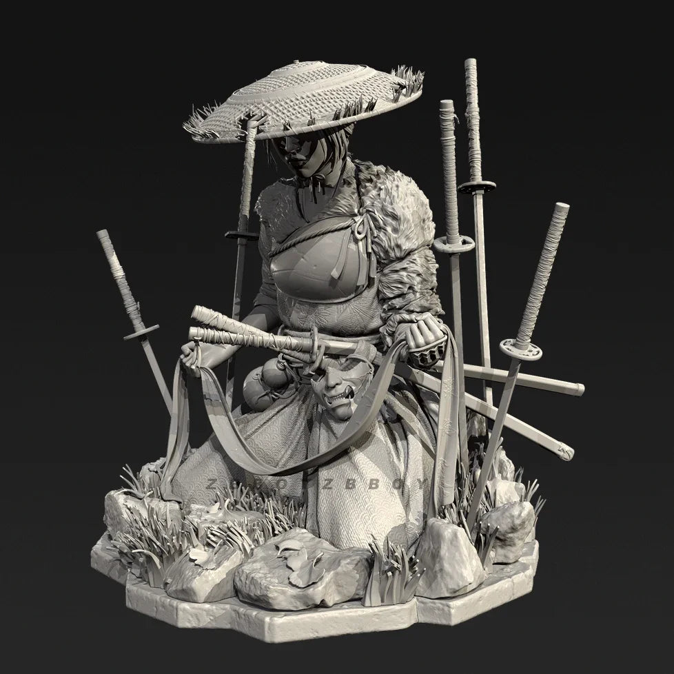 Overall heights 70mm 90mm 115mm Resin model kit colorless self-assembly  TD-7616/3D