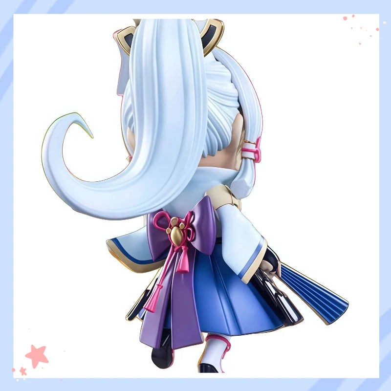 Ninety Seven Studio Kamisato Ayaka Q Style Cute Chibi Anime Figure PC Case Decoration Car Dashboard Ornament Gift For Anime Fans