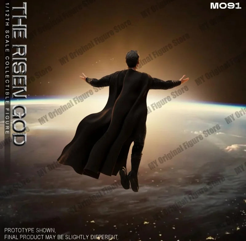 NEW Manipple Stutio The Risen God Black Superman Action Figure M091 DC Zack Snyder'S Justice League Figures 1/12 Super Man Toy