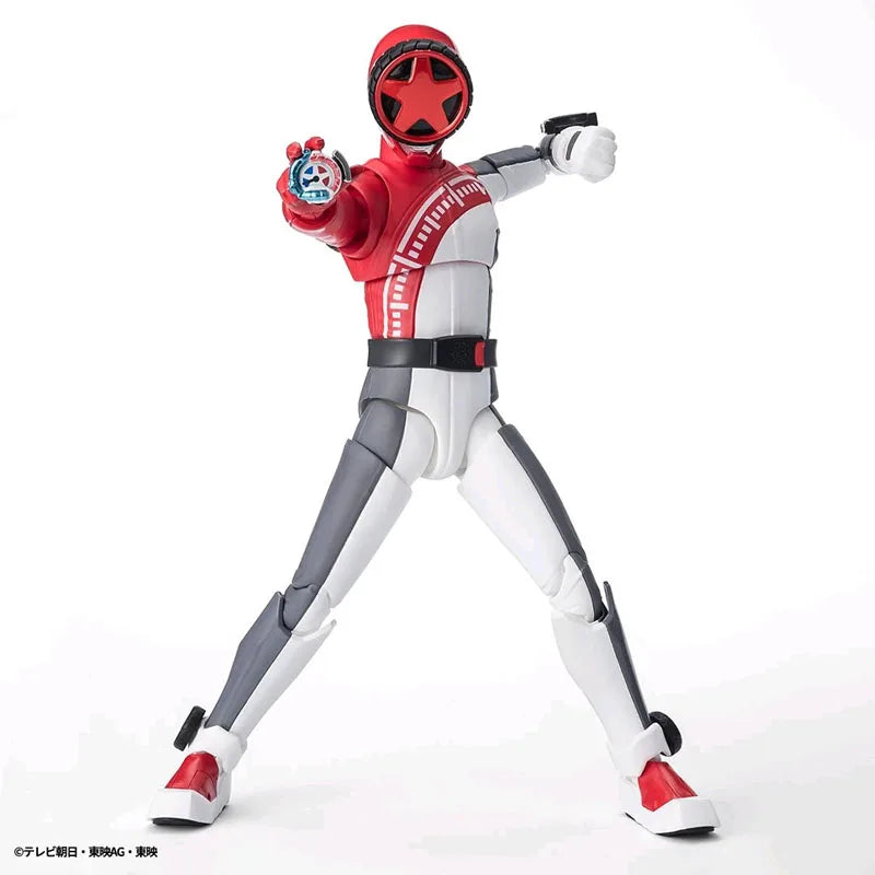 Bandai Original Genuine Figure Bakuage Sentai Boonboomger Model Kit SHF Bun Red Collection Model Action Figure Boys Toys Gifts