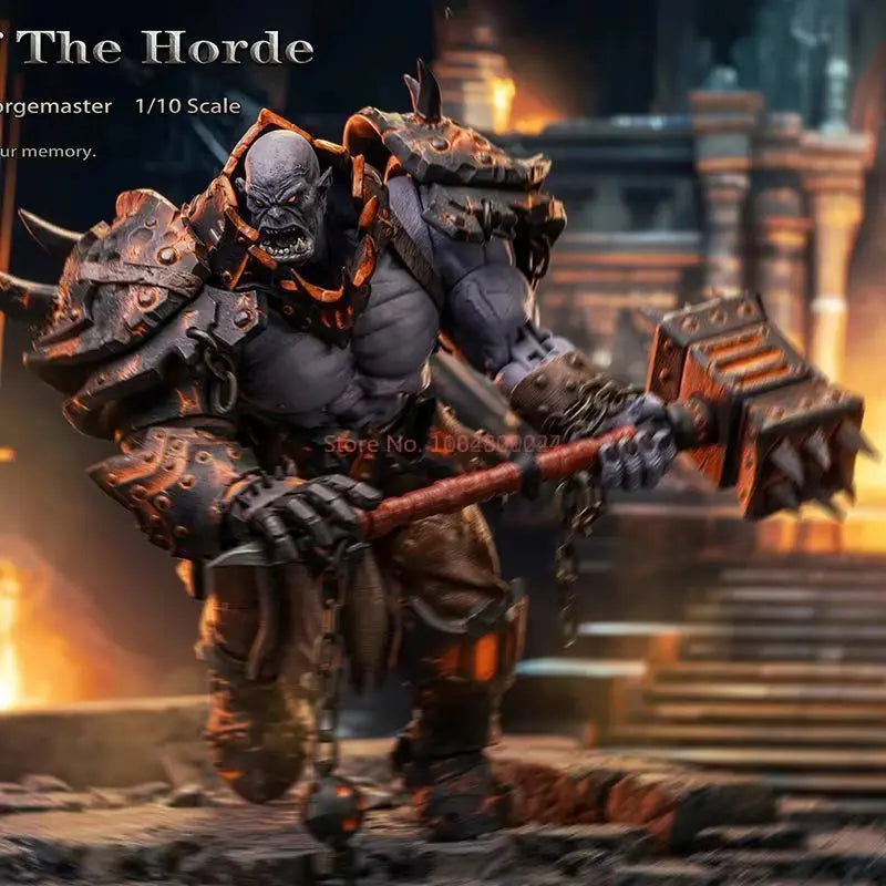 Оригинален комплект играчки Greyknight Wow Orc No.05 Magma Forgemaster Guardian Of The Horde в мащаб 1/10, сив рицар, коледни подаръци