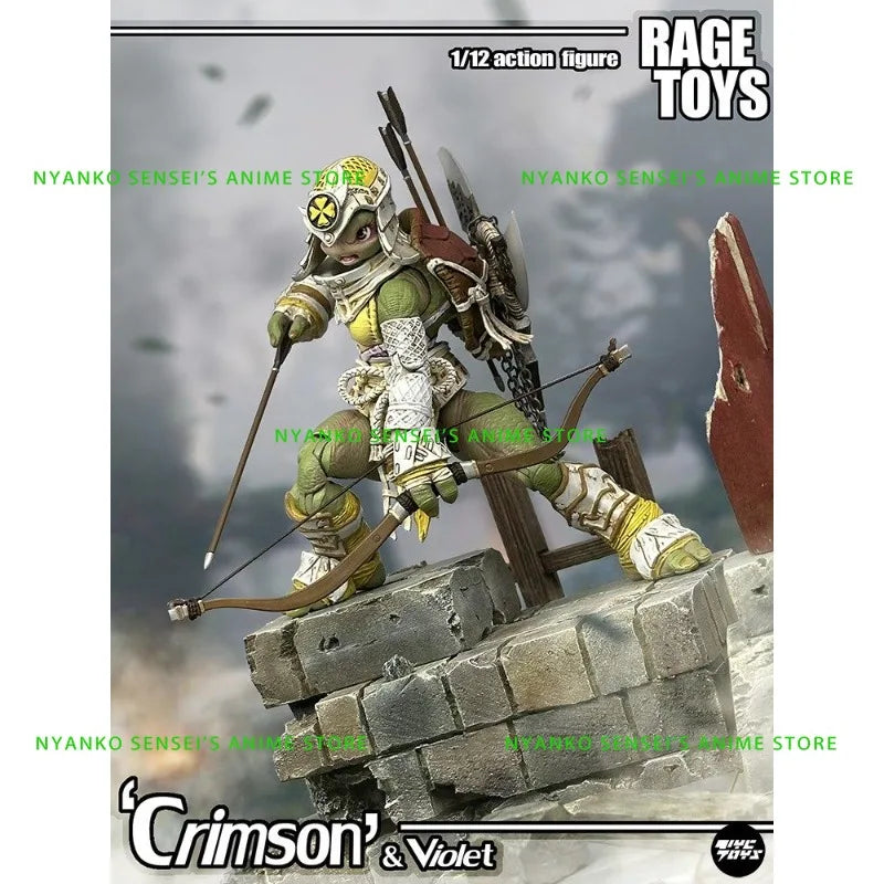 RAGE Toys Turtle Sisters: Crimson & Violet 1/12 Scale Action Figure Anime Models Toy Doll Gift Hobby Collectible