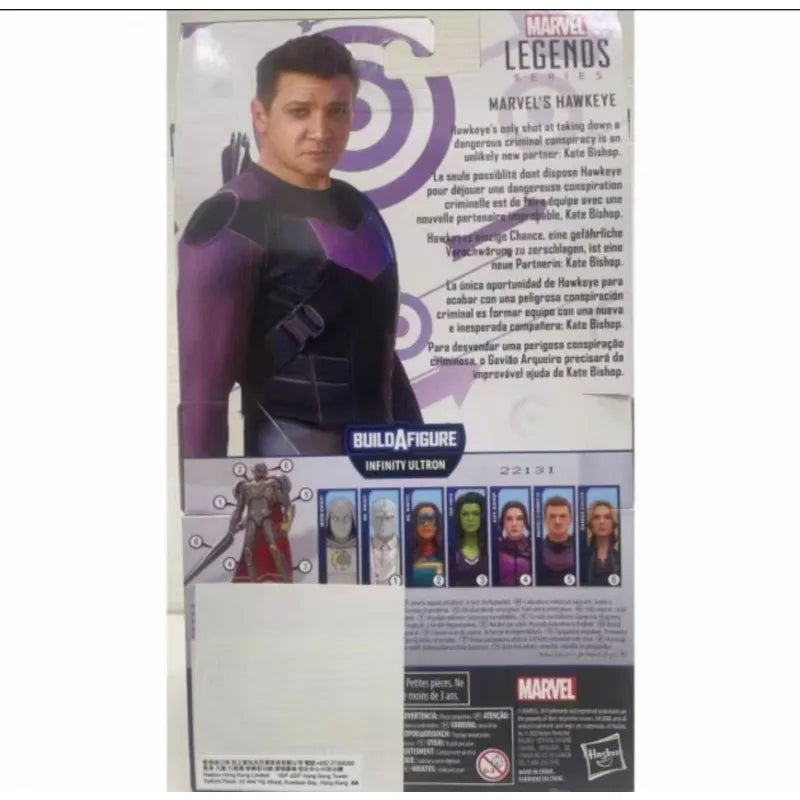 Original Hasbro Marvel Legends Series MARVEL'S HAWKEYE Anime Figure Toy Collection Model