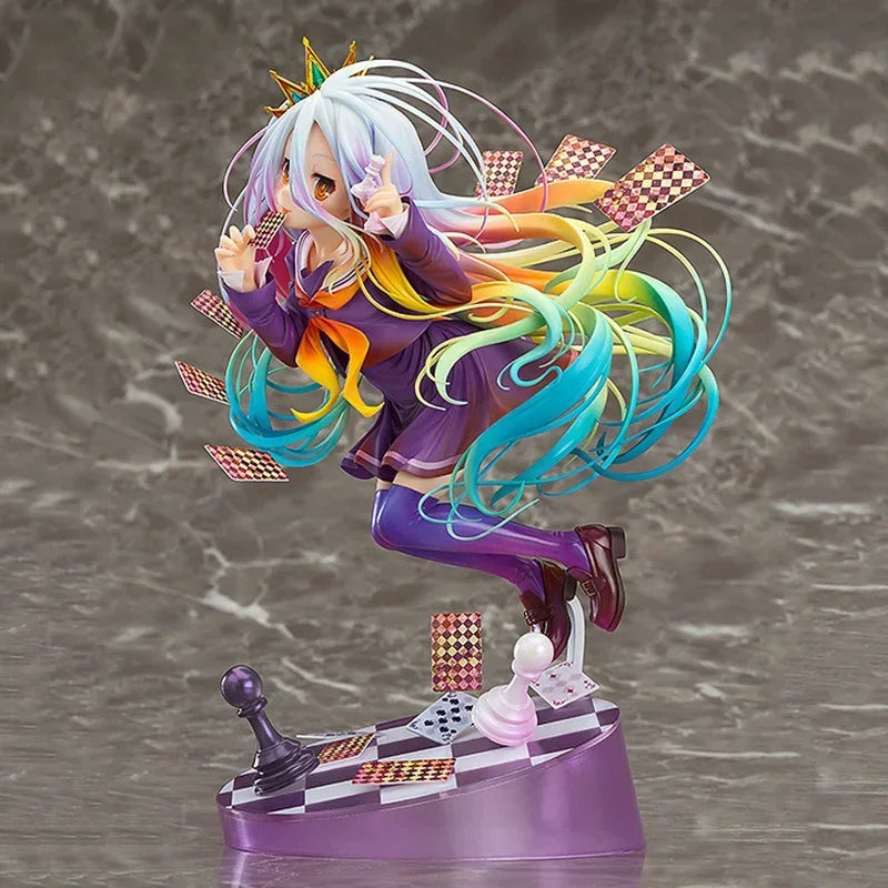 No Game No Life Figuren Zero Shiro Stephanie Dola 22cm Anime Modell Puppen Figuren Action Schwi Jibril Fairy Shampoo Figur