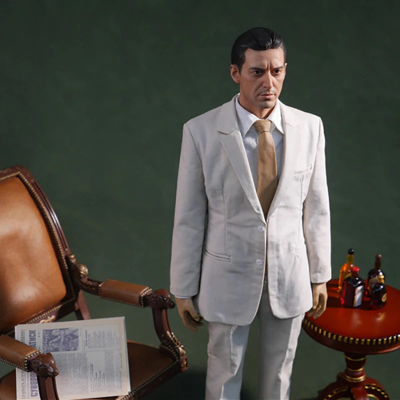 Fish Bonetoys FB-Z008 1/6 Godfather II Mike Male Action Figure Set Model 12'' Soldier Movable Doll Full Set for Collectible