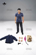 JXK TD2401 1/6 Scale Male Soldier Wanted Criminal Chen Guilin The Pig the Snake and the Pigeon Full Set 12inch Action Figure