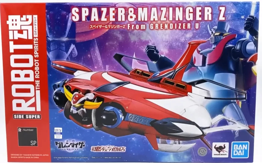 Original box Bandai In shock THE ROBOT SPAZER MAZINGER Z From GRENDIZER U Anime full Action Assembly Figure Model Toy Gift kid