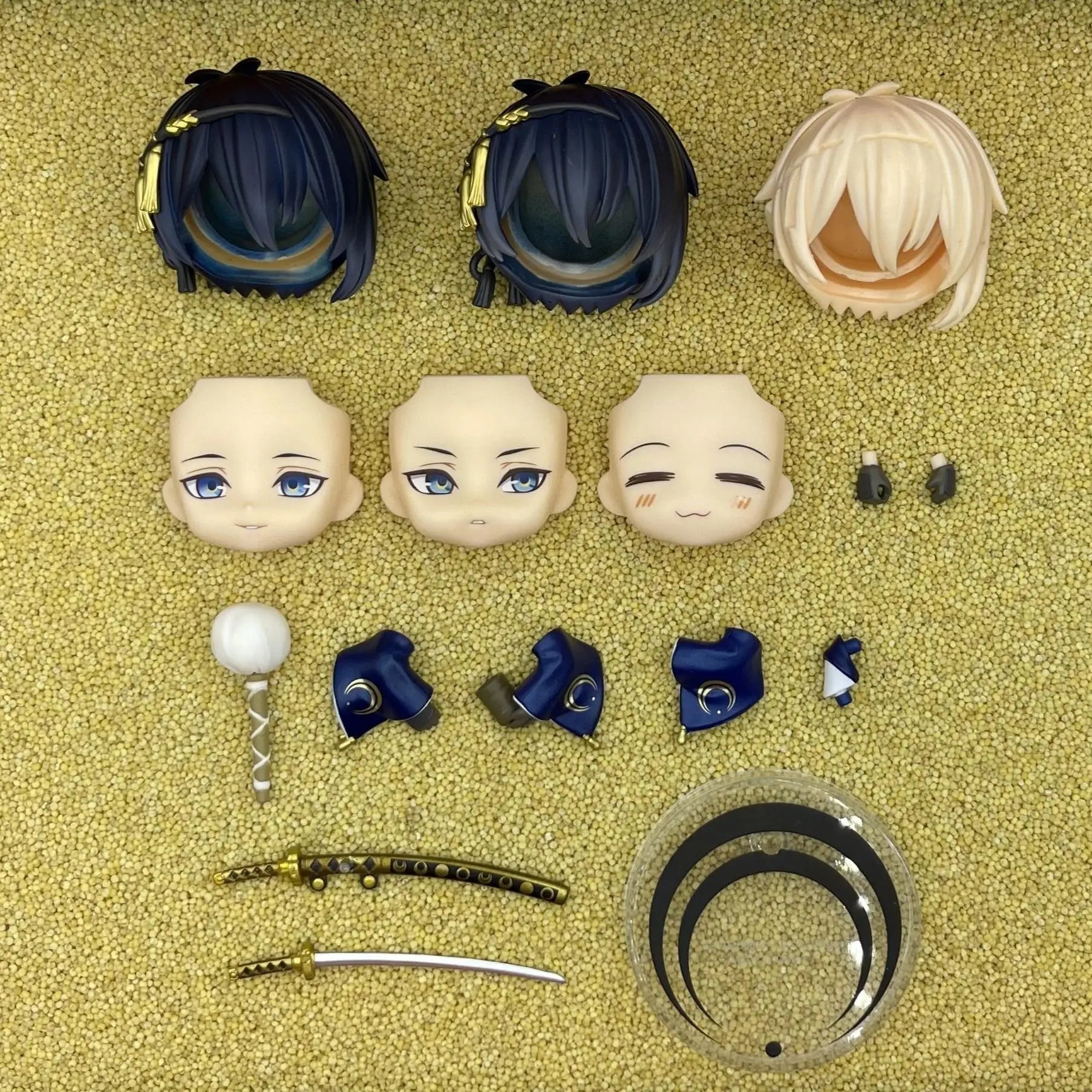 sanriyuezongjin GSC Clay Man Face doll face hair doll accessories