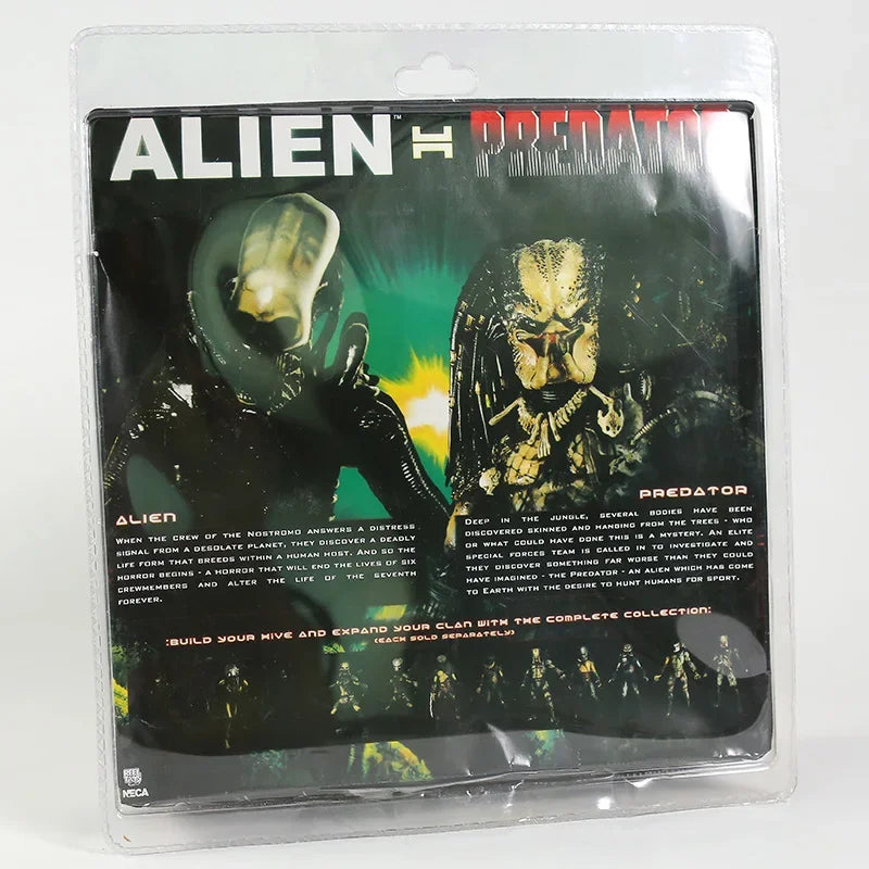 Alien vs Predator Classic Xenomorph Joint Movable Action Figure PVC Toys Collection Doll Model 2-pack
