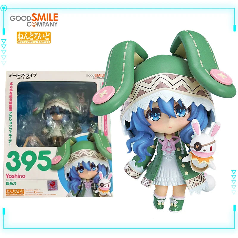 GSC Original Genuine Date A Live Yoshino Yoshinon Nendoroid 395 10cm Q Version Model Toys Kawaii Anime Girl Action Figures Gifts