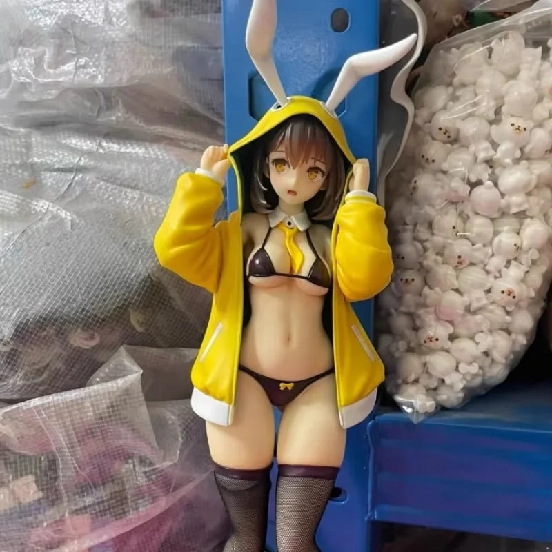 Hot Original Shyness Bunny Hinata 1/6 Koikoi Girls Toys Japanese Anime Pvc Action Figure Toy Game Collectible Model Doll