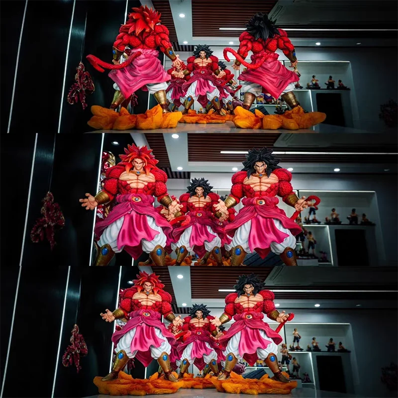 50cm DX Dragon Ball Z Figurine Super Saiyan 4 Broli Statue Anime Collectible Model Doll Toy Gift Fans Collection Model Ornament