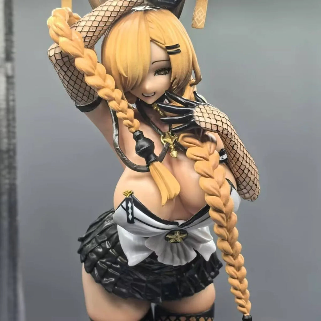 Hot 31cm Owari Azur Lane Owari Shimmering Forsythia Ver 1/7 Figure Girls Toy Anime Pvc Action Figure Toy Game Collectible Doll