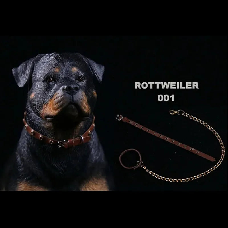 Mr.Z 1:6 Scale Animal Figure Doll Rottweiler Loyal Police Dog Model For 12Inch Action Figure Scenes Decor Desktop Toy Ornaments