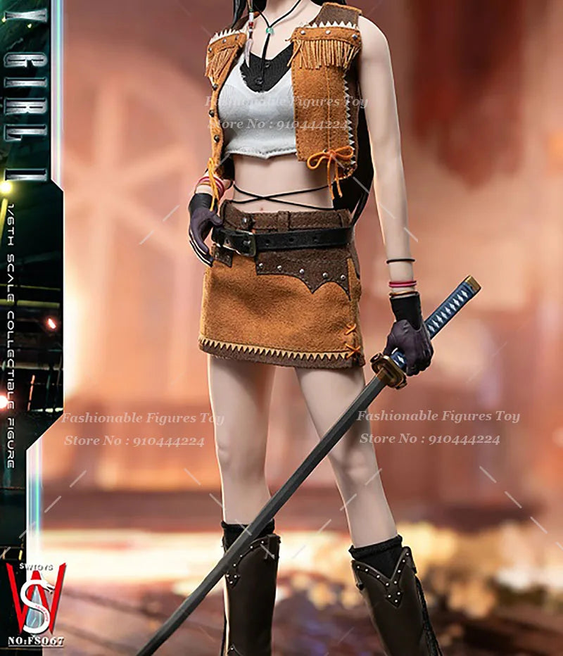 SWTOYS FS066/067/068 1/6 Women Soldier Tifa Fighting Girl Combat Outfit Accessory Fit 12Inch Action Figure Model Dolls