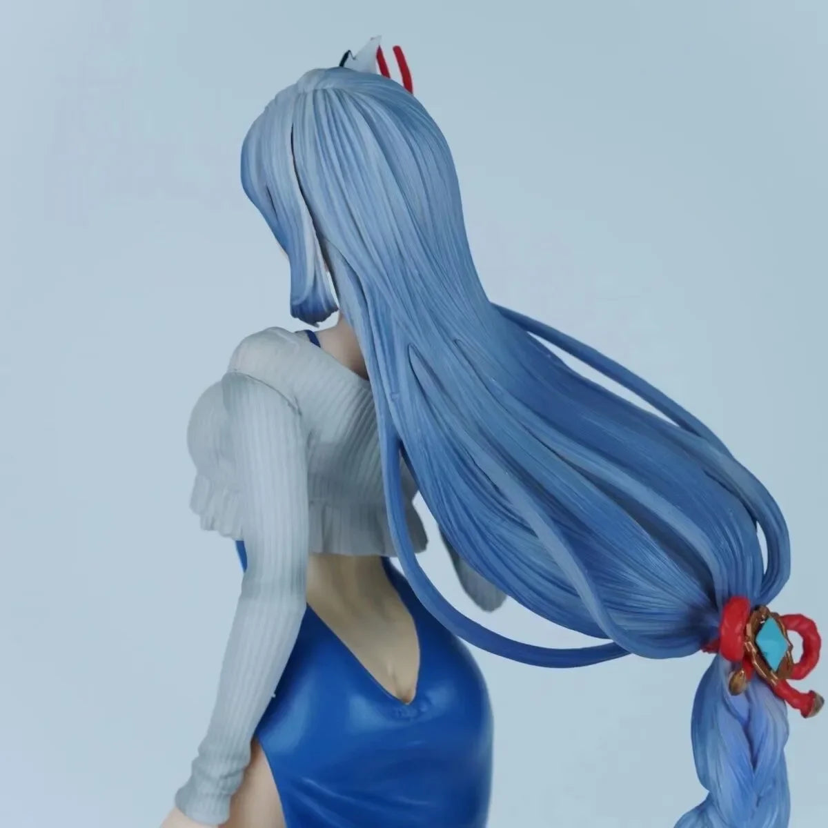48cm Genshin Impact Shenhe GK Crane Fairy Statue Elegant Adeptus Figure Anime Collectible Desktop Model Birthday Christmas Gift