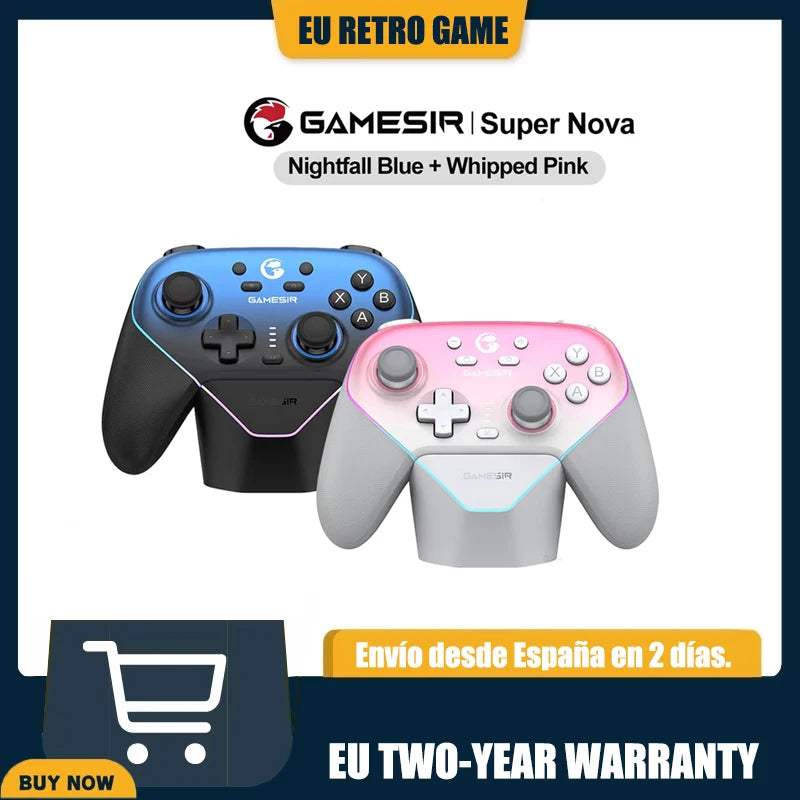 GameSir Super Nova Wireless Game Controller T4N Pro Gamepad Hall Effect Sticks Analog Triggers for PC Switch Android iOS