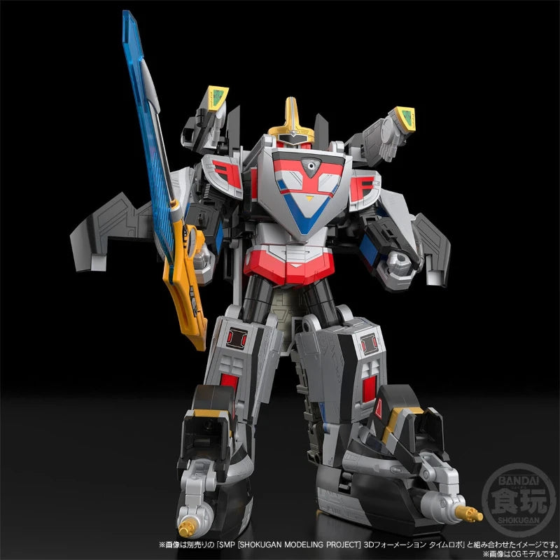 Genuine Bandai Smp Future Robo Shadow Alpha-Beta Combination Model From Mirai Sentai Timeranger Action Figure Cool Toy Gift