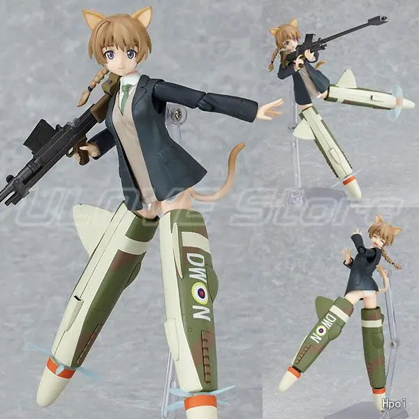 Original Max Factory Figma#106 STRIKE WITCHES Lynette Bishop Action Figures Model Toys Gifts Collection