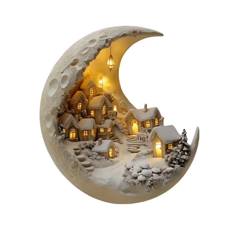 Christmas Xmas Tree Desktop Ornament Moonhouse DIY 2D Decoration Acrylic Merry Christmas Signs Plaque 2026 New Years Party Gifts
