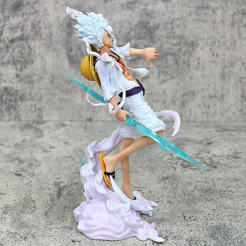 24cm One Piece Luffy Figures Sun God Monkey D Luffy Action Figures PVC Anime Model Collection Statue Decoration Toys Doll Gifts
