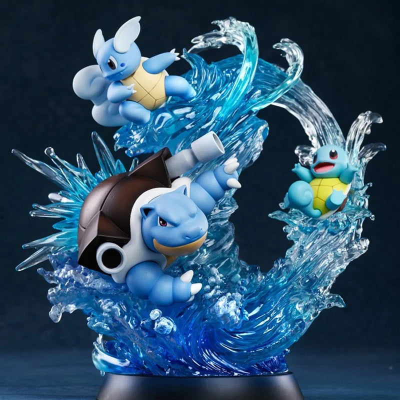 New Bkm Evolution Group Super Dream Spitfire Dragon Geng Ghost Bulbasaur Seed Johnny Turtle Handmade Model Trendy Play Doll Gift