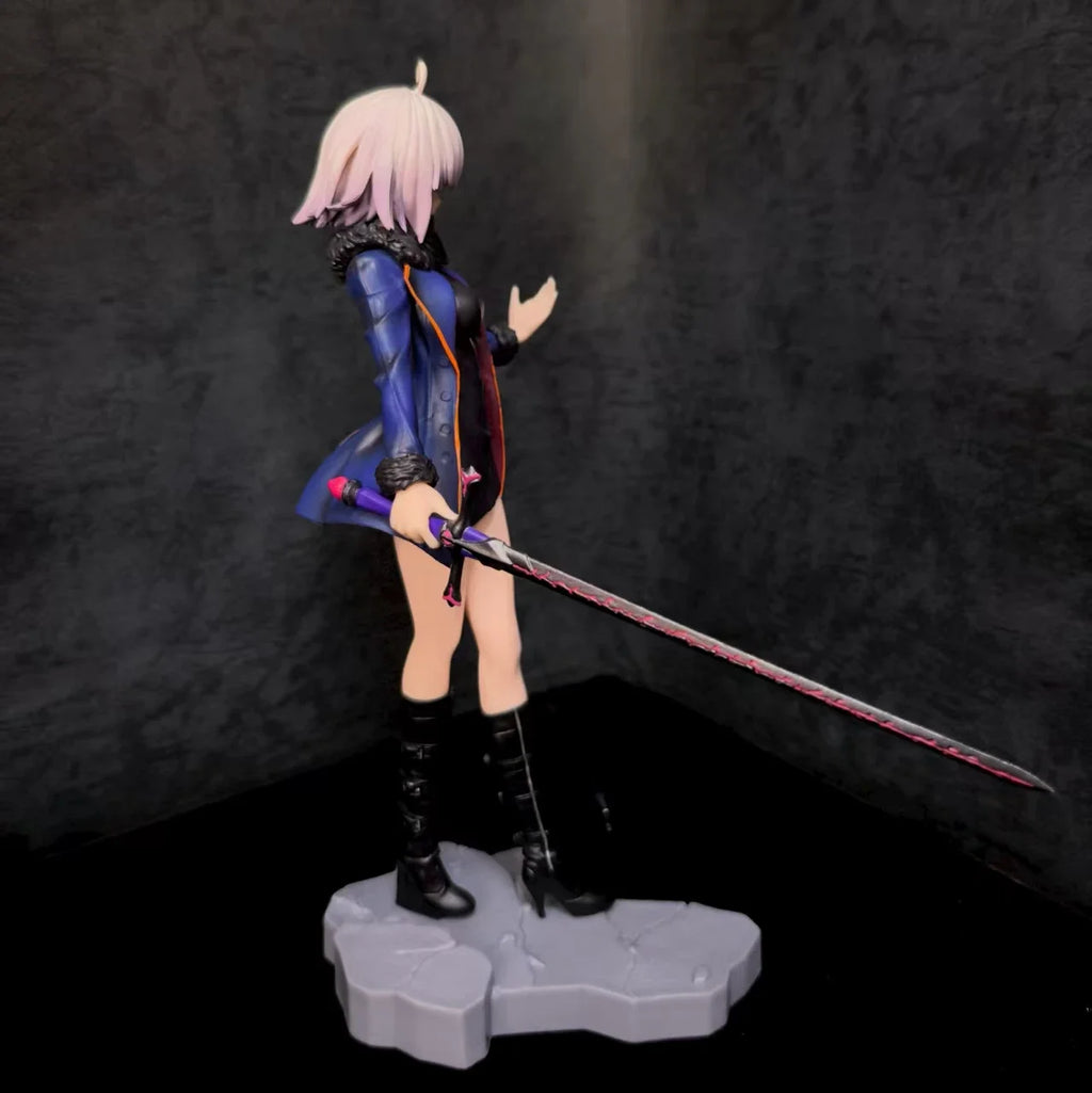 25cm Hot Fate  Black Joan Of Arc Casual Clothes Cute Anime Action Figurines Model Kit Desktop Ornament Collection Toy Gift！！！