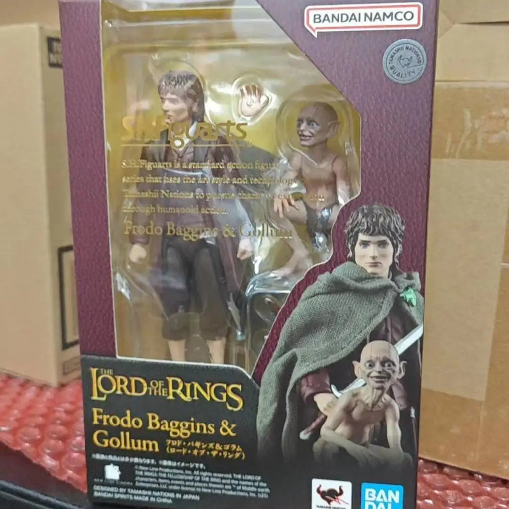 Bandai S.H.Figuarts Lord Of The Rings Action Figures Set Aragorn Frodo Baggins & Gollum Premium Collectible Model Toy Gift