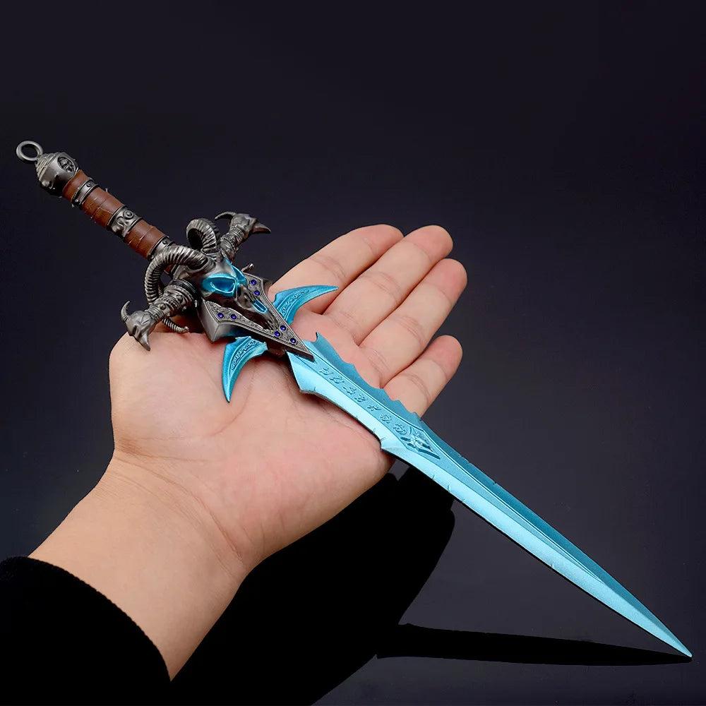 World of Warcraft Оръжие Frostmourne Nerzhul The Lich King Игра Периферна 30 см Метална игра Катана Самурайски меч Подаръчни играчки Оръжие