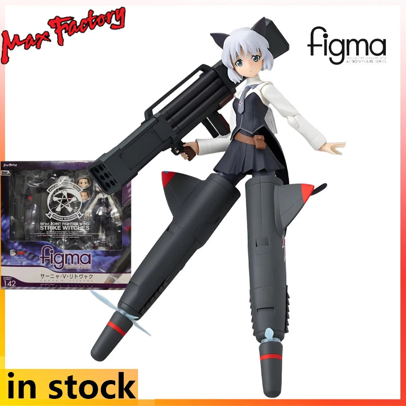 Max Figma Finished Product Movable Proportional Doll Series Strike Witches Anime Toys Collectible Model Festival Gift for Boys