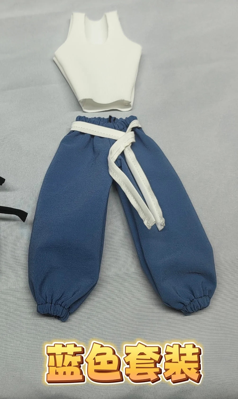 DRAGON BALL Shf Anime Handmade Master Roshi Strength Conference Tank Top Pants Belt Built In Iron Wire Is Suitable for 1/12 Toy