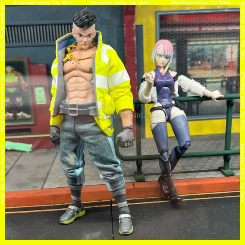 Hot In Stock Jada Cyberpunk:Edgerunners David Martinez Lucyna Kushinada Anime Figure David Lucy Action Figure Doll Toys Kid Gift