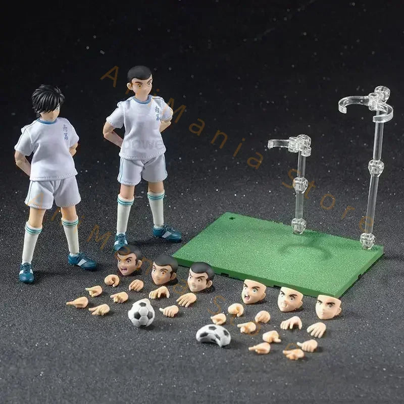 Captain Tsubasa Anime Action Figure Series GT Dasin Models including Genzo Wakabayashi Kojiro Hyuga Misugi Hikaru Matsuyama Ishi