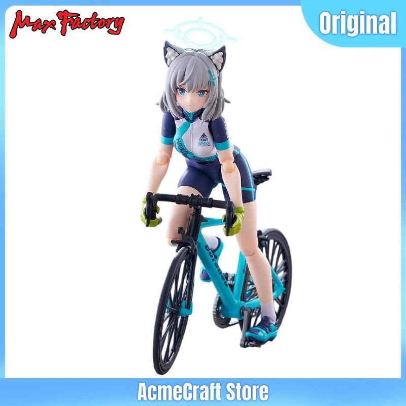 Original Max Factory Figma #644 DX Blue Archive Shiroko Sunaookami Cycling Outfit Ver. 145mm Action Figure Collectible Model