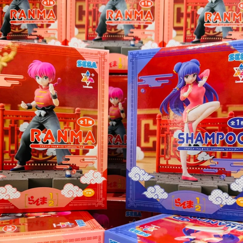 Original 13-18cm Ranma Nibun-No-Ichi  1/2 Ranma Tendou Akane Shampoo Animation Anime Figure Model Desktop Decoration Toys