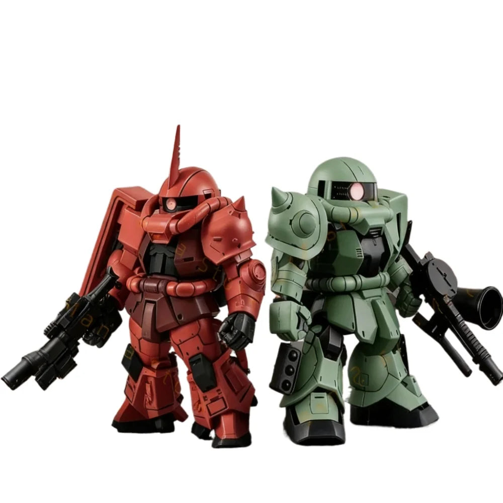 2026 Cute Assembly Model Toy Zaku Ii Mass Production een Version Q Version Mobile Suit Robot Model Kit for Ages 8 And above Gift