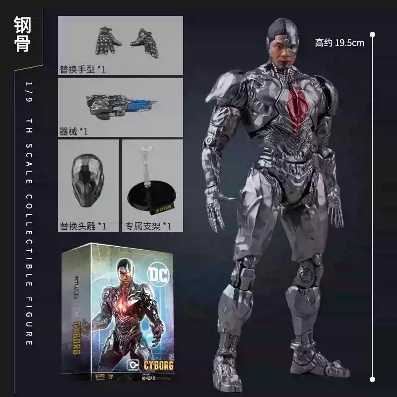 New Original Fondjoy 1/9 Bvs Batman Figure Dc Justice League Figures Big Ben Batman Figurine  Pvc Model Joint Movable Toy Gifts
